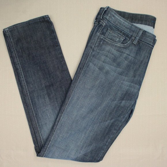 7 For All Mankind Kate Straight Leg Jeans Size 31 - Picture 6 of 9